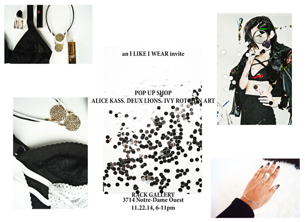 ILIW HOSTING THE ALICE KASS DEUX LIONS IVY ROTCHIN ART POP UP